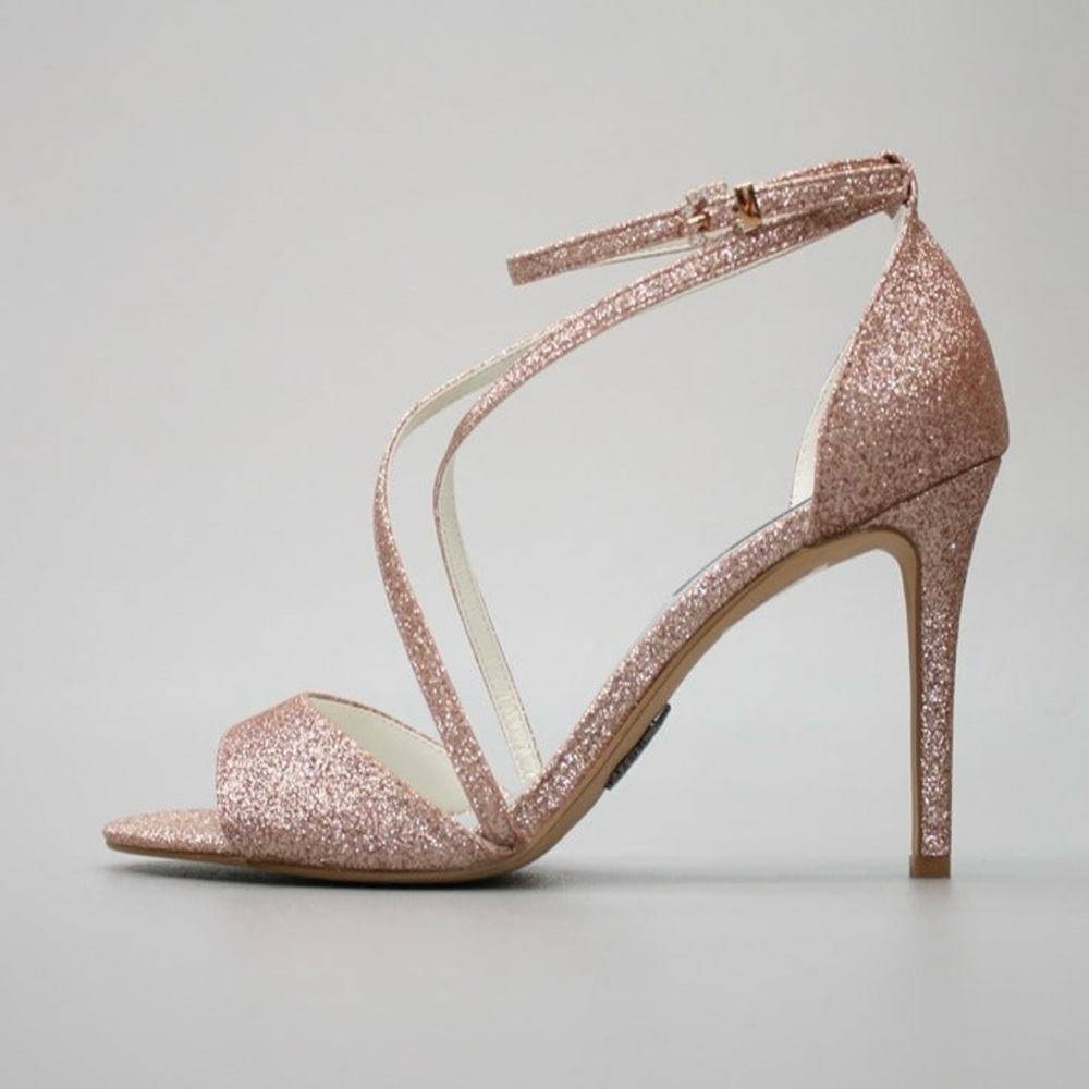 White By Vera Wang Rose Gold Heels - Picture 4 of 10